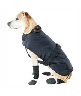 Muttluks Belted Dog Coat - Black